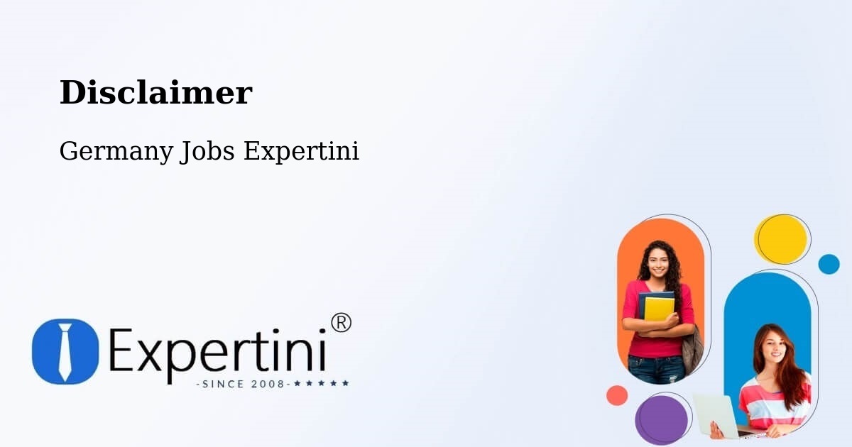 Disclaimer – Taura - Germany Jobs Expertini